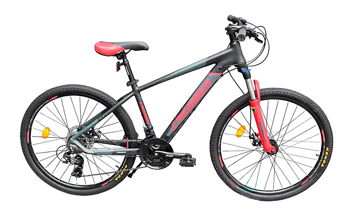 Фотография Велосипед Crosser One 26" 2021, размер S, серо-красный